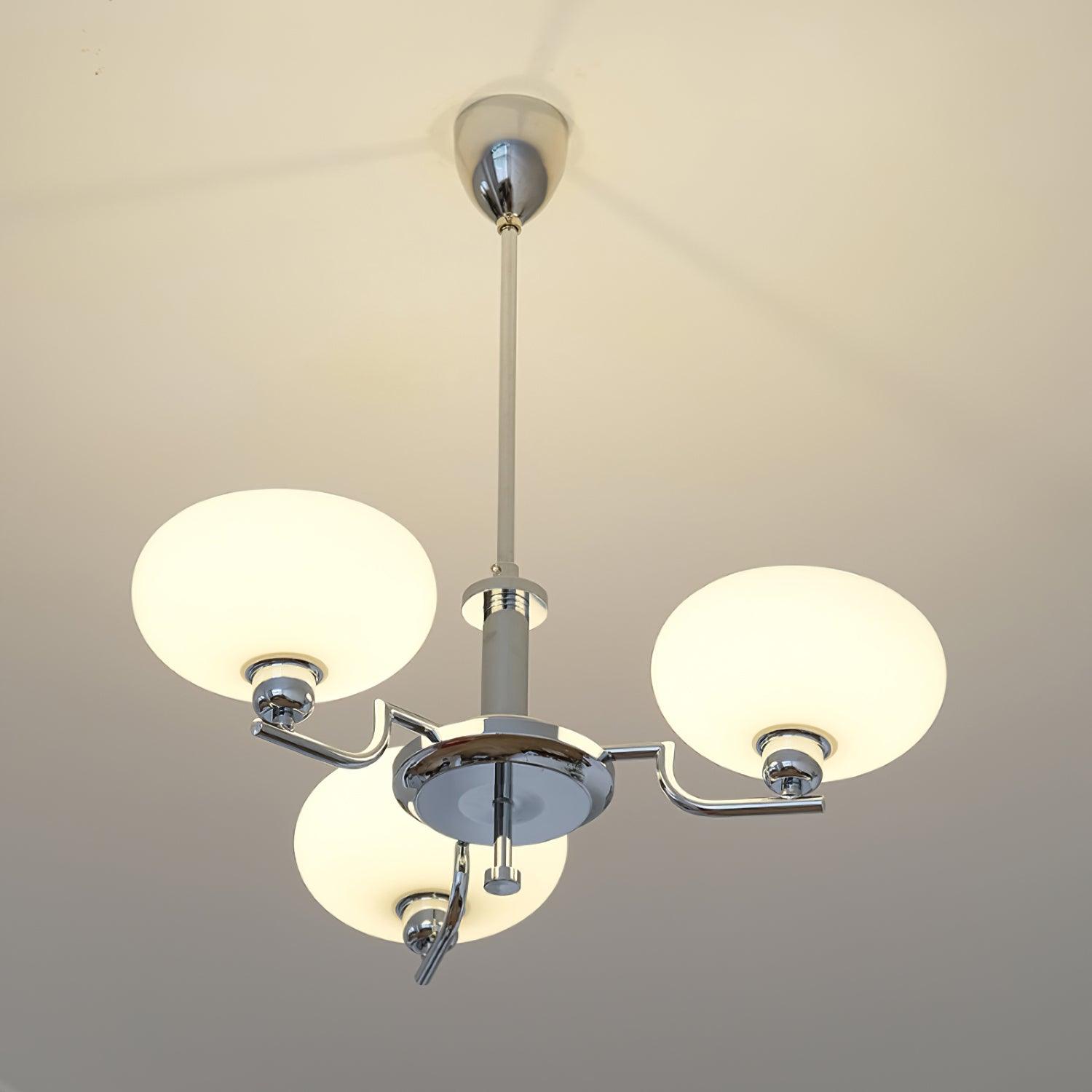 Lustra Suspension en Verre Globe Cadre en Laiton - Neutralighting