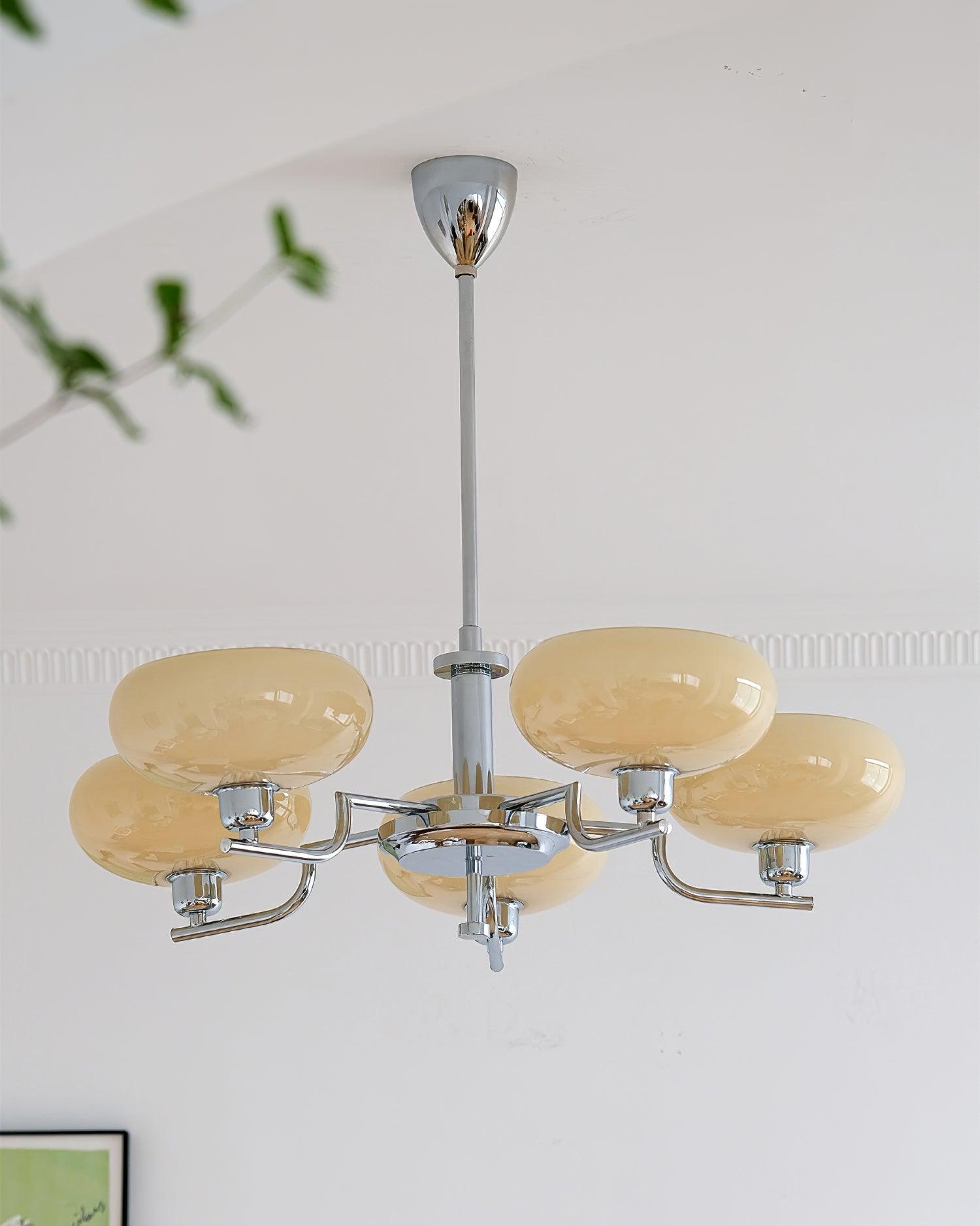 Lustra Suspension en Verre Globe Cadre en Laiton - Neutralighting