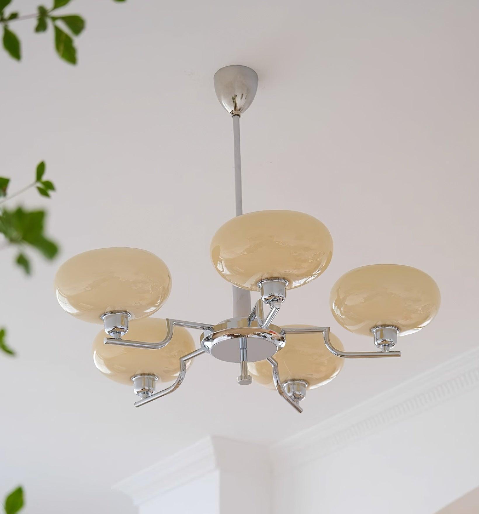Lustra Suspension en Verre Globe Cadre en Laiton - Neutralighting