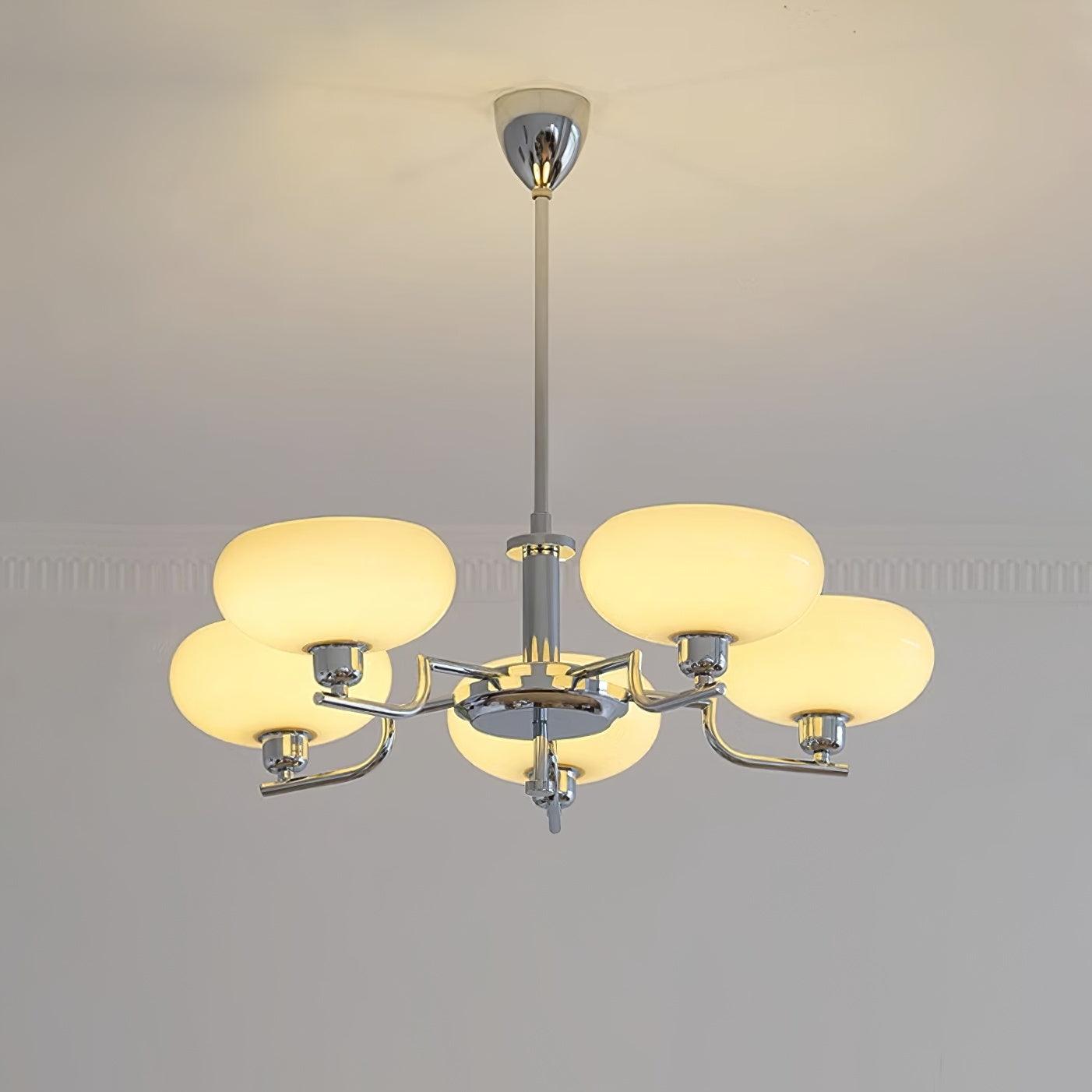 Lustra Suspension en Verre Globe Cadre en Laiton - Neutralighting