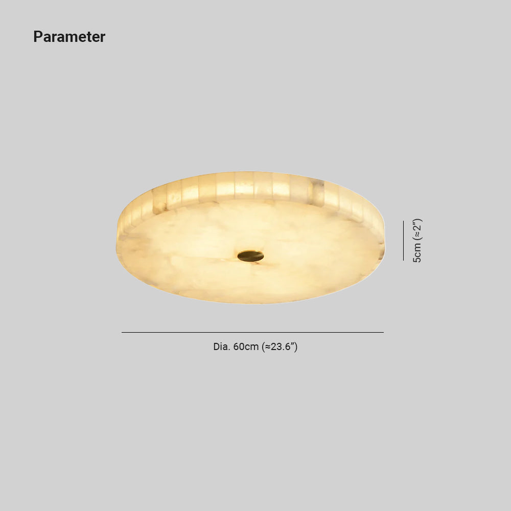 Delya Plafonnier Albâtre LED Rond - Neutralighting