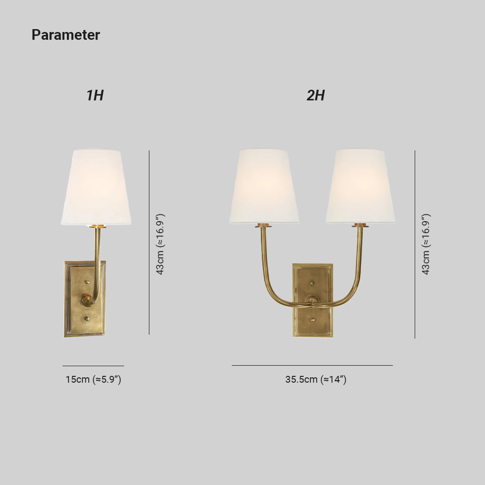 Esther Applique Murale en Tissu - Neutralighting