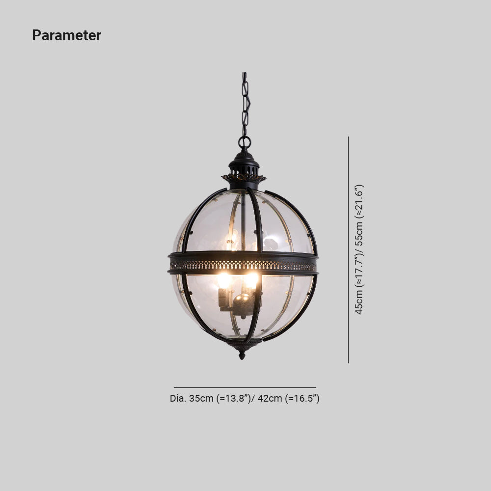 Edward Suspension Rétro en Verre - Neutralighting