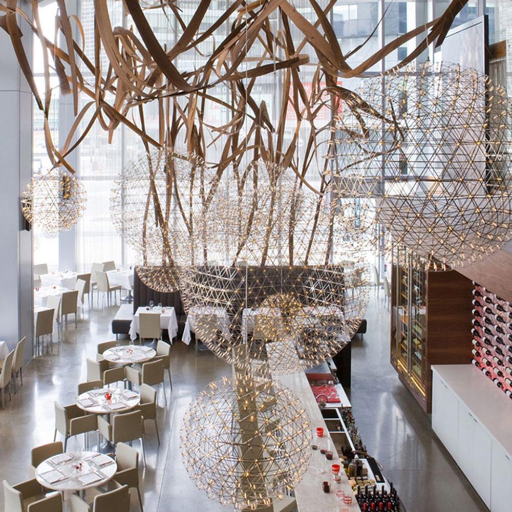 Ivthayra Lampe Pendante Boule Dorée de Luxe Postmoderne - Neutralighting