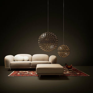 Ivthayra Lampe Pendante Boule Dorée de Luxe Postmoderne - Neutralighting