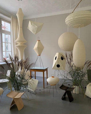 Lustra Suspension Luminaire Papier Washi E pour Salon - Neutralighting