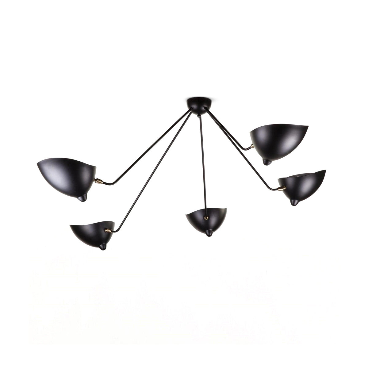 Solara Plafonnier Trois Bras Noir Sculptural - Neutralighting