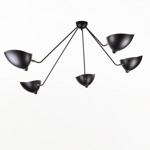 Solara Plafonnier Trois Bras Noir Sculptural - Neutralighting