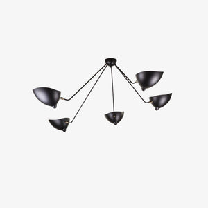 Solara Plafonnier Trois Bras Noir Sculptural - Neutralighting