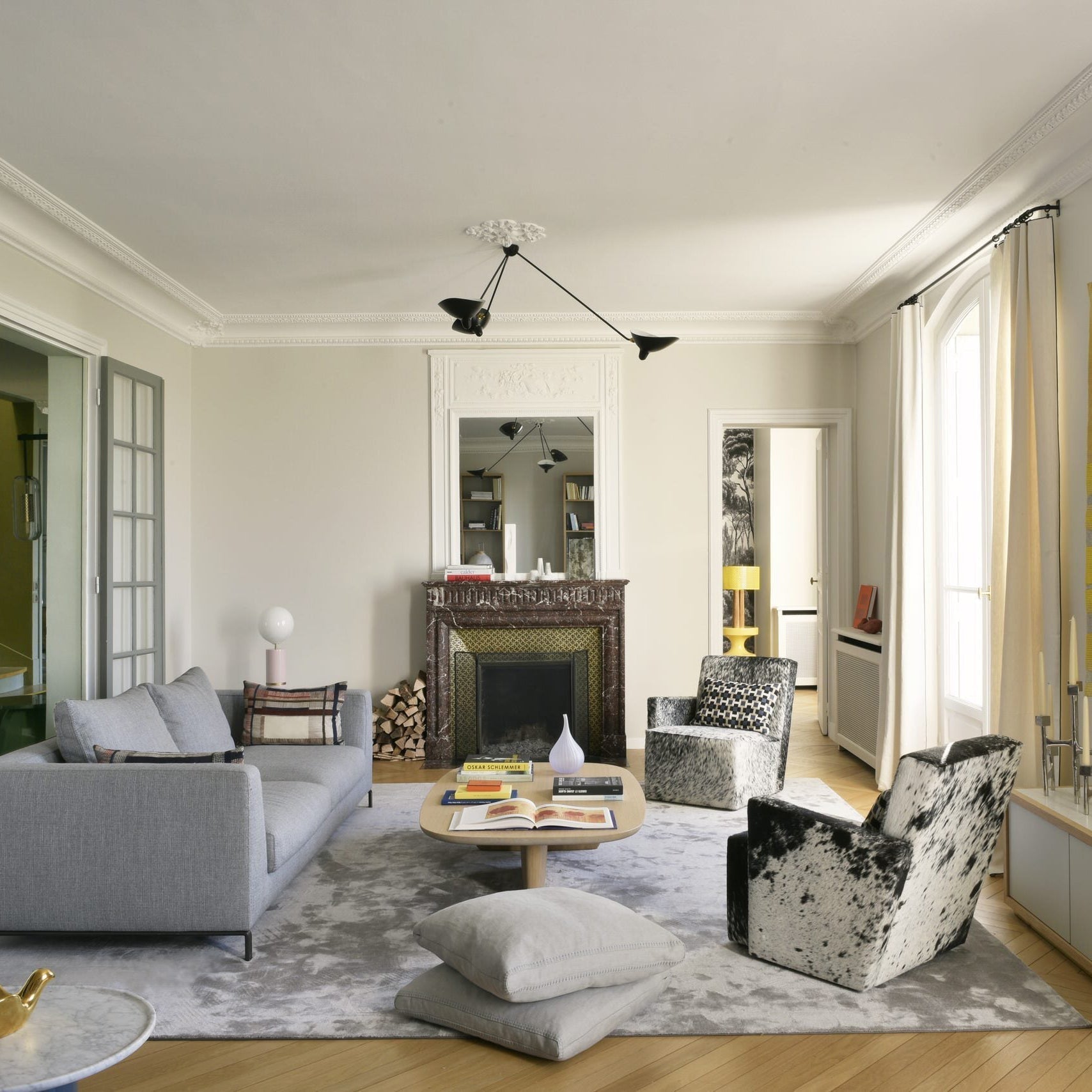 Solara Plafonnier Trois Bras Noir Sculptural - Neutralighting