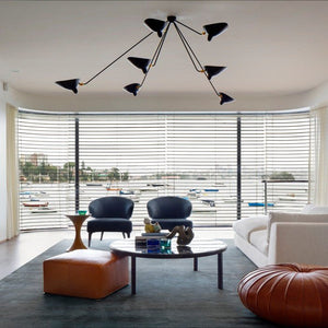 Solara Plafonnier Trois Bras Noir Sculptural - Neutralighting