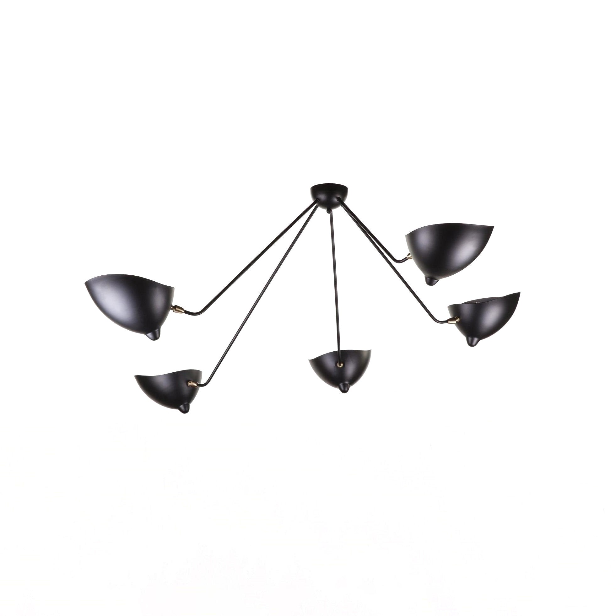 Solara Plafonnier Trois Bras Noir Sculptural - Neutralighting