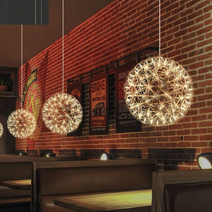 Ivthayra Lampe Pendante Boule Dorée de Luxe Postmoderne - Neutralighting