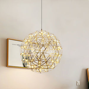 Ivthayra Lampe Pendante Boule Dorée de Luxe Postmoderne - Neutralighting