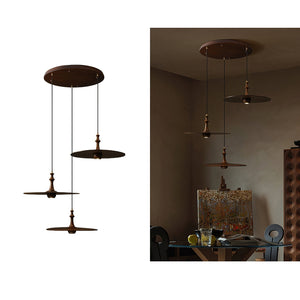 Syrinyra Suspension Sculpturale Disque Bois - Neutralighting