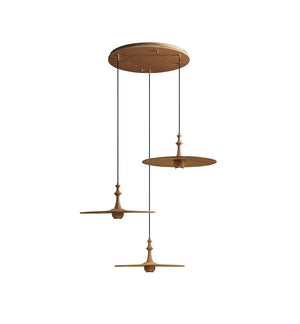 Syrinyra Suspension Sculpturale Disque Bois - Neutralighting