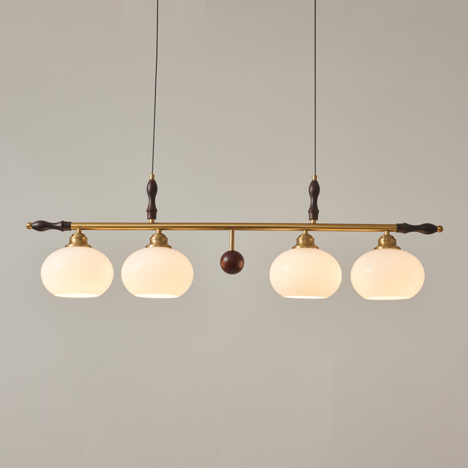 Sylvara Lampe Pendante en Bois et Verre Premium - Neutralighting