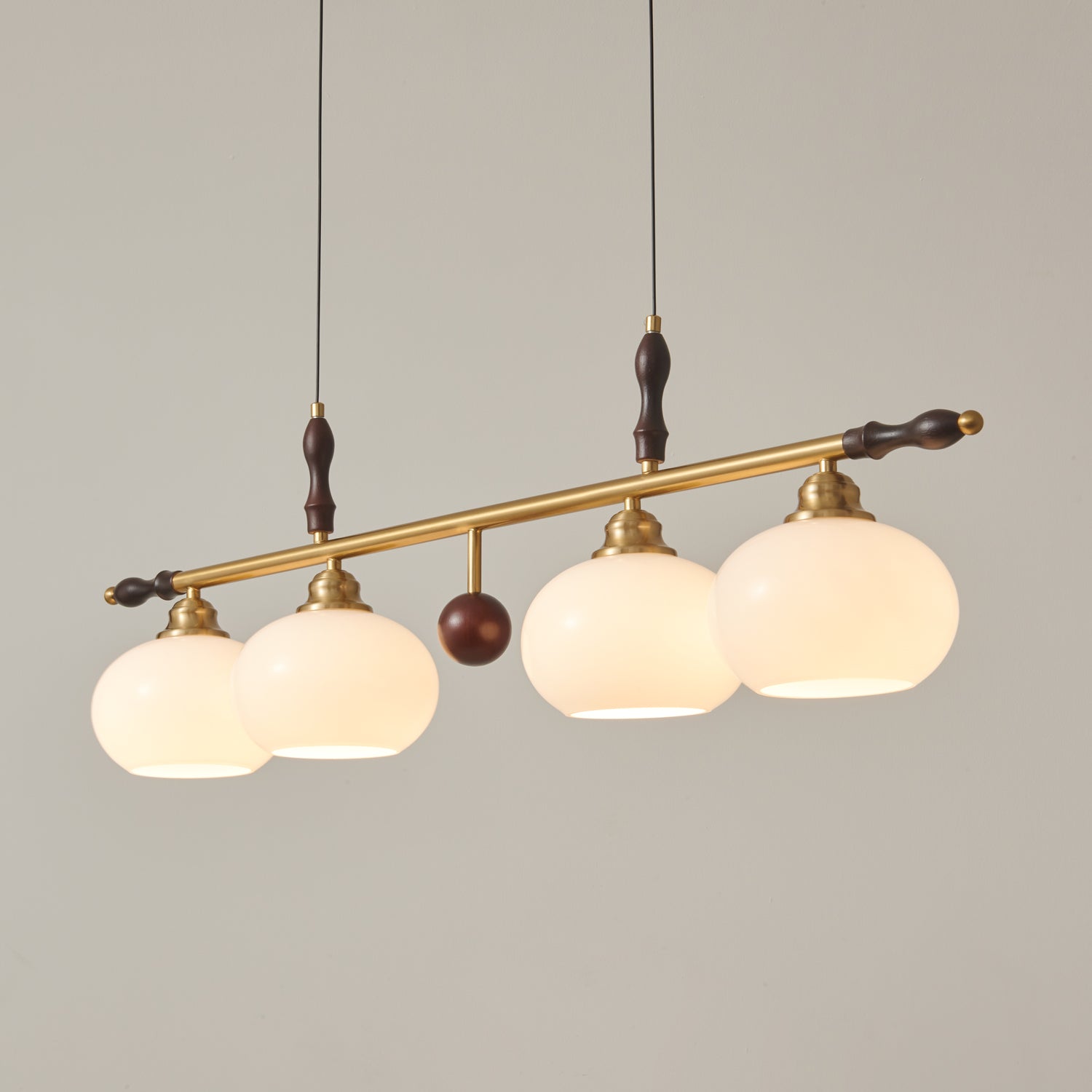 Sylvara Lampe Pendante en Bois et Verre Premium - Neutralighting