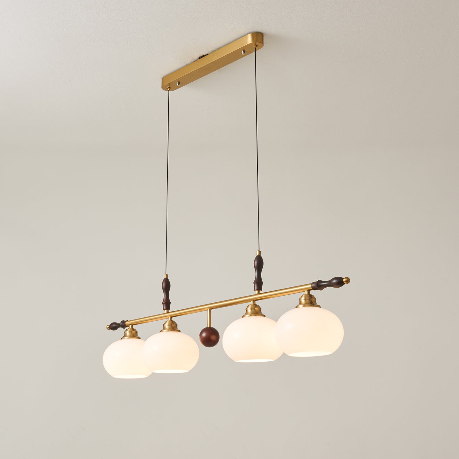 Sylvara Lampe Pendante en Bois et Verre Premium - Neutralighting