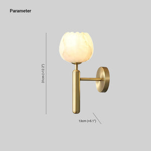 Ralin Applique Murale Fleurs en Albâtre - Neutralighting