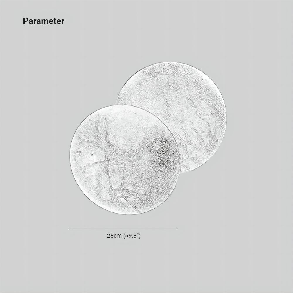 Wylla Applique Murale Ronde Scandinave. Métal. Rouge/Or/Bronze. Salon - Neutralighting