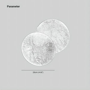 Wylla Applique Murale Ronde Scandinave. Métal. Rouge/Or/Bronze. Salon - Neutralighting