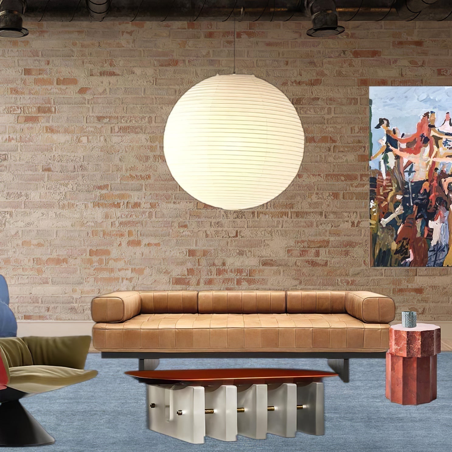 Lustra Suspension en Papier pour Salon - Neutralighting