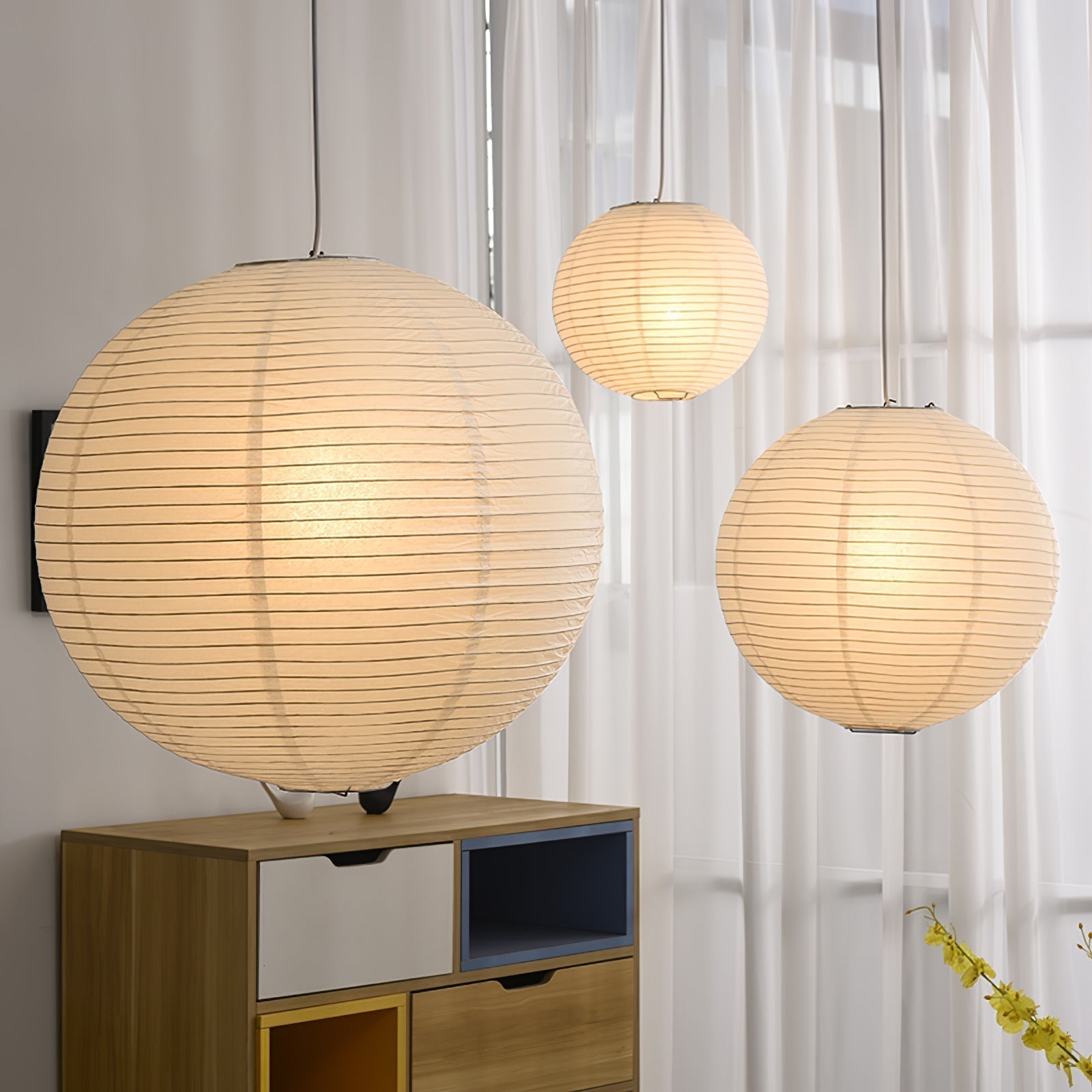 Lustra Suspension en Papier pour Salon - Neutralighting