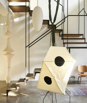 Lustra Suspension Luminaire Papier Washi E pour Salon - Neutralighting
