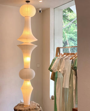 Lustra Suspension Luminaire Papier Washi E pour Salon - Neutralighting