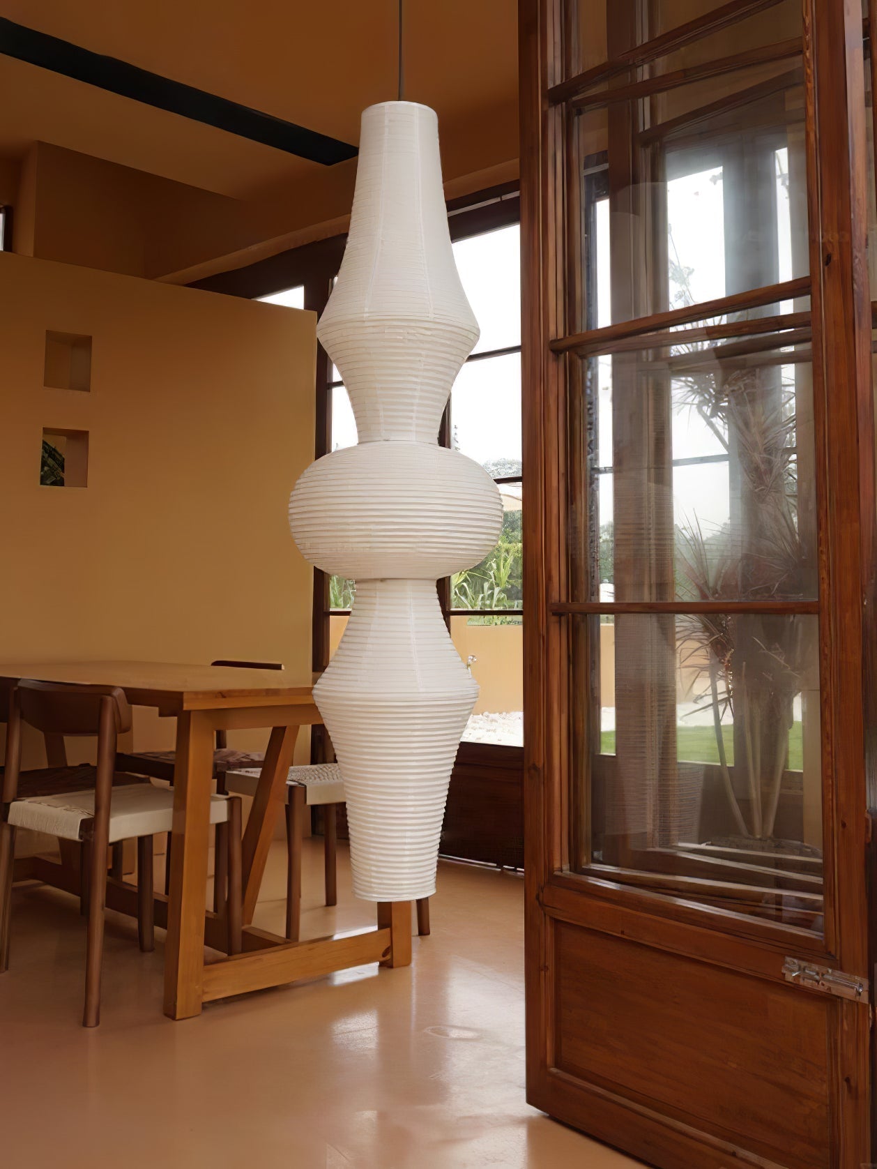 Lustra Suspension Luminaire Papier Washi E pour Salon - Neutralighting