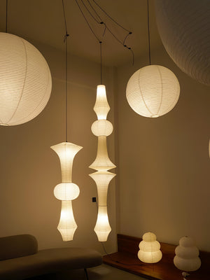 Lustra Suspension Luminaire Papier Washi E pour Salon - Neutralighting