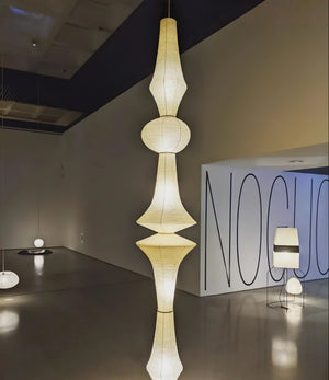 Lustra Suspension Luminaire Papier Washi E pour Salon - Neutralighting