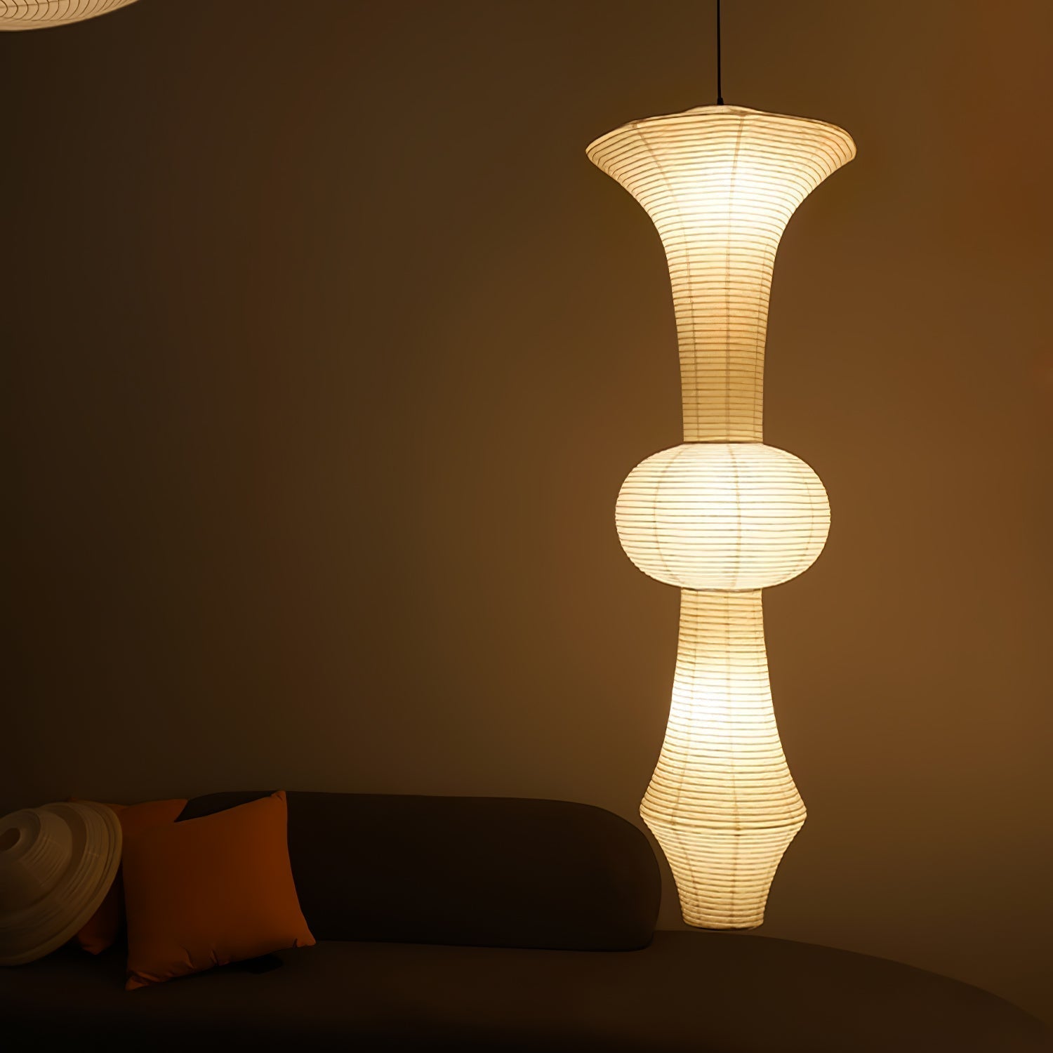 Lustra Suspension Luminaire Papier Washi E pour Salon - Neutralighting