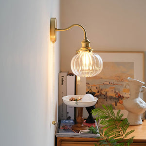 June Applique Murale Vintage en Verre - Neutralighting