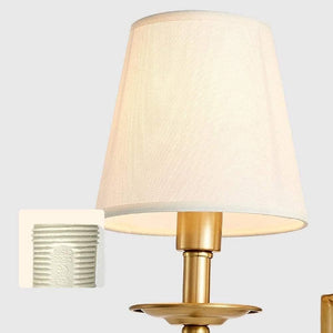 Chloe Applique Murale Vintage avec Abat-Jours en Tissu - Neutralighting