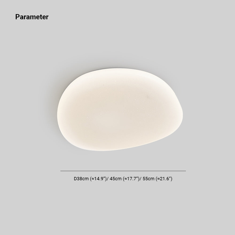 Sayu Plafonnier Galet Moderne Blanc. Salon - Neutralighting